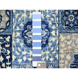 5'7"x9'2" Little Boy Blue, Dense Weave Vegetable Dyes, Soft Wool Hand Knotted, Finer Peshawar With Mamluk Design, Oriental Rug FWR440442