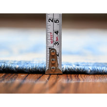 Load image into Gallery viewer, 2&#39;8&quot;x11&#39;8&quot; Bayern Blue, Soft Wool Hand Knotted, Finer Peshawar With Mahal Design, Densely Woven Natural Dyes, Runner Oriental Rug FWR440472