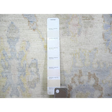 Load image into Gallery viewer, 2&#39;8&quot;x17&#39;3&quot; Ivory, Vegetable Dyes Extra Soft Wool, Hand Knotted Afghan Angora Oushak With Soft Colors, Xl Runner Oriental Rug FWR440598