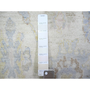 2'8"x17'3" Ivory, Vegetable Dyes Extra Soft Wool, Hand Knotted Afghan Angora Oushak With Soft Colors, Xl Runner Oriental Rug FWR440598