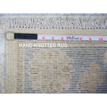 Load image into Gallery viewer, 2&#39;8&quot;x17&#39;3&quot; Ivory, Vegetable Dyes Extra Soft Wool, Hand Knotted Afghan Angora Oushak With Soft Colors, Xl Runner Oriental Rug FWR440598