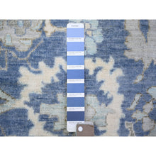 Load image into Gallery viewer, 6&#39;2&quot;x8&#39;10&quot; Queen Blue, Finer Peshawar With Heriz Design, Dense Weave Vegetable Dyes, Extra Soft Wool Hand Knotted, Oriental Rug FWR440898