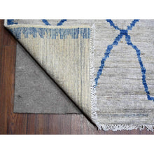 Load image into Gallery viewer, 11&#39;9&quot;x15&#39;7&quot; Cloud Gray, Pure Wool Hand Knotted, Boujaad Moroccan Berber Design Vegetable Dyes, Oversized Oriental Rug FWR440946
