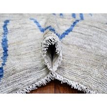 Load image into Gallery viewer, 11&#39;9&quot;x15&#39;7&quot; Cloud Gray, Pure Wool Hand Knotted, Boujaad Moroccan Berber Design Vegetable Dyes, Oversized Oriental Rug FWR440946