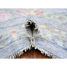 Load image into Gallery viewer, 8&#39;2&quot;x9&#39;8&quot; Cadet Gray, Vegetable Dyes Soft Wool, Hand Knotted Beni Ourain Moroccan Berber Design, Oriental Rug FWR441162