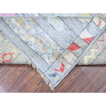 Load image into Gallery viewer, 8&#39;2&quot;x9&#39;8&quot; Cadet Gray, Vegetable Dyes Soft Wool, Hand Knotted Beni Ourain Moroccan Berber Design, Oriental Rug FWR441162