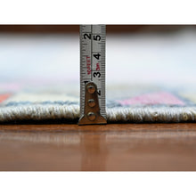 Load image into Gallery viewer, 8&#39;2&quot;x9&#39;8&quot; Cadet Gray, Vegetable Dyes Soft Wool, Hand Knotted Beni Ourain Moroccan Berber Design, Oriental Rug FWR441162