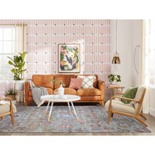 Load image into Gallery viewer, 6&#39;x9&#39;2&quot; Tan Color, Natural Dyes Extra Soft Wool, Hand Knotted Finer Peshawar With Uzbek Suzani Design, Densely Woven, Oriental Rug FWR441288