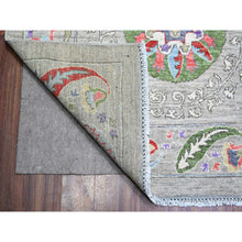 Load image into Gallery viewer, 10&#39;2&quot;x13&#39;10&quot; Tan Color, Finer Peshawar With Uzbek Suzani Design, Densely Woven Natural Dyes, Natural Wool Hand Knotted, Oriental Rug FWR441300