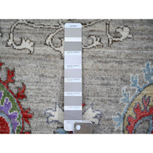 Load image into Gallery viewer, 10&#39;2&quot;x13&#39;10&quot; Tan Color, Finer Peshawar With Uzbek Suzani Design, Densely Woven Natural Dyes, Natural Wool Hand Knotted, Oriental Rug FWR441300
