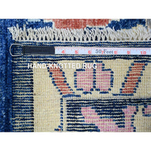 Load image into Gallery viewer, 10&#39;x13&#39;9&quot; Sapphire Blue, 100% Wool Hand Knotted, Afghan Angora Oushak With Pop Of Colors Natural Dyes, Oriental Rug FWR441576