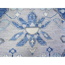 Load image into Gallery viewer, 11&#39;9&quot;x15&#39;1&quot; Steel Blue, Anatolian Village Inspired With Large Medallions Natural Dyes, Soft Wool Hand Knotted, Oversized Oriental Rug FWR441996
