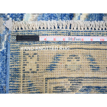 Load image into Gallery viewer, 8&#39;x10&#39;1&quot; Steel Blue, Anatolian Village Inspired With Large Medallions Vegetable Dyes, Pure Wool Hand Knotted, Oriental Rug FWR442014