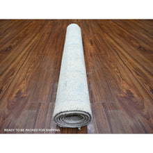 Load image into Gallery viewer, 3&#39;1&quot;x4&#39;10&quot; White Wash Peshawar with Faded Colors Natural Dyes, Extra Soft Wool Hand Knotted, Oriental Rug FWR442074