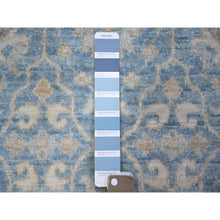 Load image into Gallery viewer, 2&#39;7&quot;x9&#39;8&quot; Beau Blue, Natural Dyes Finer Peshawar With Soft Colors, 100% Wool Hand Knotted, Runner Oriental Rug FWR442128