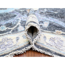 Load image into Gallery viewer, 9&#39;x11&#39;8&quot; Black Coral, Afghan Angora Oushak With All Over Pattern Natural Dyes, Soft Wool Hand Knotted, Oriental Rug FWR442188