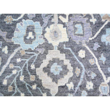 Load image into Gallery viewer, 9&#39;x11&#39;8&quot; Black Coral, Afghan Angora Oushak With All Over Pattern Natural Dyes, Soft Wool Hand Knotted, Oriental Rug FWR442188