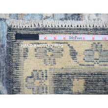 Load image into Gallery viewer, 9&#39;x11&#39;8&quot; Black Coral, Afghan Angora Oushak With All Over Pattern Natural Dyes, Soft Wool Hand Knotted, Oriental Rug FWR442188