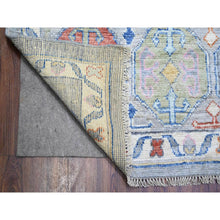 Load image into Gallery viewer, 10&#39;1&quot;x13&#39;9&quot; Cloud Gray, Anatolian Village Inspired With Large Medallion Natural Dyes, Extra Soft Wool Hand Knotted, Oriental Rug FWR442242