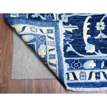 Load image into Gallery viewer, 11&#39;8&quot;x14&#39;4&quot; Sapphire Blue, 100% Wool Hand Knotted, Natural Dyes Finer Peshawar With Pop Of Colors, Oversized Oriental Rug FWR442296