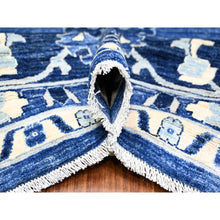 Load image into Gallery viewer, 11&#39;8&quot;x14&#39;4&quot; Sapphire Blue, 100% Wool Hand Knotted, Natural Dyes Finer Peshawar With Pop Of Colors, Oversized Oriental Rug FWR442296