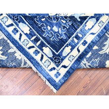 Load image into Gallery viewer, 11&#39;8&quot;x14&#39;4&quot; Sapphire Blue, 100% Wool Hand Knotted, Natural Dyes Finer Peshawar With Pop Of Colors, Oversized Oriental Rug FWR442296