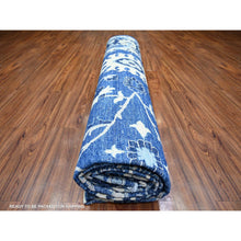 Load image into Gallery viewer, 11&#39;8&quot;x14&#39;4&quot; Sapphire Blue, 100% Wool Hand Knotted, Natural Dyes Finer Peshawar With Pop Of Colors, Oversized Oriental Rug FWR442296