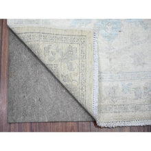 Load image into Gallery viewer, 2&#39;8&quot;x20&#39;5&quot; White Wash Peshawar With Large Medallions Natural Dyes, Pure Wool Hand Knotted, Xl Runner Oriental Rug FWR442374