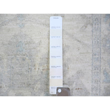 Load image into Gallery viewer, 2&#39;8&quot;x20&#39;5&quot; White Wash Peshawar With Large Medallions Natural Dyes, Pure Wool Hand Knotted, Xl Runner Oriental Rug FWR442374