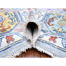 Load image into Gallery viewer, 8&#39;3&quot;x9&#39;9&quot; Cloud Gray, Anatolian Village Inspired With Large Medallion Natural Dyes, Soft Wool Hand Knotted, Oriental Rug FWR442404