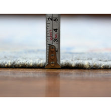 Load image into Gallery viewer, 10&#39;3&quot;x13&#39;7&quot; Cloud Gray, Anatolian Village Inspired With Large Medallion Vegetable Dyes, Pure Wool Hand Knotted, Oriental Rug FWR442422