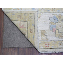 Load image into Gallery viewer, 8&#39;x9&#39;9&quot; Ivory, Afghan Angora Oushak With Colorful Motifs Natural Dyes, 100% Wool Hand Knotted, Oriental Rug FWR442584