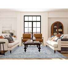 Load image into Gallery viewer, 8&#39;x9&#39;10&quot; Ivory, Afghan Angora Oushak With Soft Color, Natural Dyes, 100% Wool, Hand Knotted, Oriental Rug FWR442680