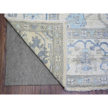Load image into Gallery viewer, 8&#39;x9&#39;10&quot; Ivory, Afghan Angora Oushak With Soft Color, Natural Dyes, 100% Wool, Hand Knotted, Oriental Rug FWR442680