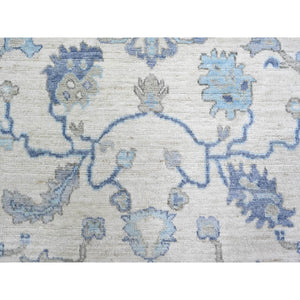 8'x9'10" Ivory, Afghan Angora Oushak With Soft Color, Natural Dyes, 100% Wool, Hand Knotted, Oriental Rug FWR442680
