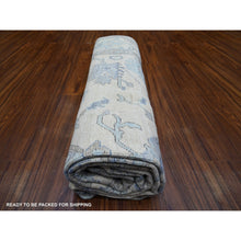 Load image into Gallery viewer, 8&#39;x9&#39;10&quot; Ivory, Afghan Angora Oushak With Soft Color, Natural Dyes, 100% Wool, Hand Knotted, Oriental Rug FWR442680