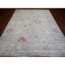 Load image into Gallery viewer, 8&#39;3&quot;x9&#39;8&quot; Silver Gray, Natural Dyes Afghan Angora Oushak With Soft Colors, Extra Soft Wool Hand Knotted, Oriental Rug FWR442794