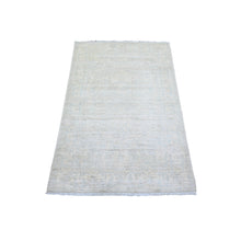 Load image into Gallery viewer, 3&#39;x4&#39;9&quot; White Wash Peshawar with Soft Colors Natural Dyes, Extra Soft Wool Hand Knotted, Oriental Rug FWR442938