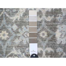 Load image into Gallery viewer, 8&#39;1&quot;x9&#39;8&quot; Carbon Gray, Stone Washed Peshawar With Bijar Garus Design, Vegetable Dyes, Soft Wool Hand Knotted, Oriental Rug FWR442956