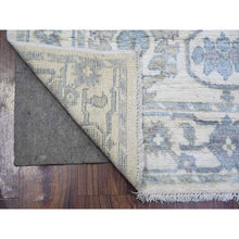 Load image into Gallery viewer, 4&#39;x6&#39; Ivory, Extra Soft Wool Hand Knotted, Afghan Angora Oushak With Soft Colors Natural Dyes, Oriental Rug FWR443076