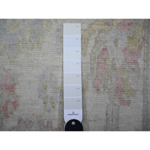 2'10"x16' Beige Color, Afghan Angora Oushak With Soft Colors Natural Dyes, Soft Wool Hand Knotted, Runner Oriental Rug FWR443124