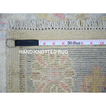 Load image into Gallery viewer, 2&#39;10&quot;x16&#39; Beige Color, Afghan Angora Oushak With Soft Colors Natural Dyes, Soft Wool Hand Knotted, Runner Oriental Rug FWR443124