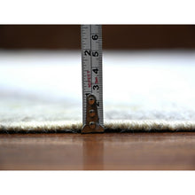 Load image into Gallery viewer, 8&#39;1&quot;x9&#39;10&quot; Cloud Gray, Afghan Angora Oushak With Colorful Deisgn, Natural Dyes, Extra Soft Wool, Hand Knotted, Oriental Rug FWR443322