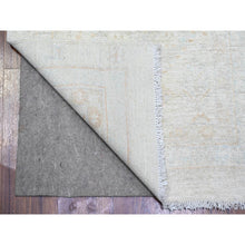 Load image into Gallery viewer, 2&#39;7&quot;x11&#39;3&quot; White Wash Peshawar With Faded Colors Vegetable Dyes, 100% Wool Hand Knotted, Runner Oriental Rug FWR443664