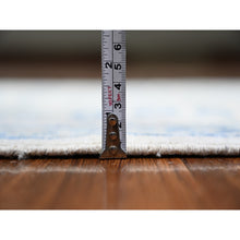 Load image into Gallery viewer, 2&#39;9&quot;x11&#39;9&quot; White Wash Peshawar With Large Medallions Natural Dyes, Pure Wool Hand Knotted, Runner Oriental Rug FWR443670