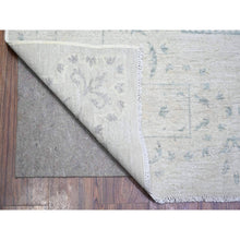 Load image into Gallery viewer, 9&#39;x11&#39;8&quot; Ash Gray, Stone Washed Peshawar With Repetitive Geometric Medallions, Soft Wool Hand Knotted, Oriental Rug FWR443688