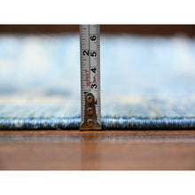 Load image into Gallery viewer, 11&#39;9&quot;x14&#39;4&quot; Steel Blue, Natural Dyes Finer Peshawar With Mamluk Design, Soft Wool Hand Knotted, Oversized Oriental Rug FWR443724