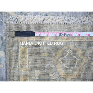 3'10"x12' Colorful, Anatolian Village Inspired with Large Elements, Natural Dyes Hand Knotted Soft Wool Runner Oriental Rug FWR437346