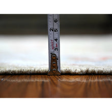 Load image into Gallery viewer, 3&#39;x16&#39; Moss Green, Afghan Angora Oushak With Soft Colors, Natural Dyes, Pure Wool, Hand Knotted, Xl Runner Oriental Rug FWR443958