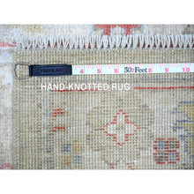 Load image into Gallery viewer, 2&#39;9&quot;x19&#39;8&quot; Olive Gray, Afghan Angora Oushak with Soft Colors, Natural Dyes, Extra Soft Wool, Hand Knotted, XL Runner Oriental Rug FWR443994